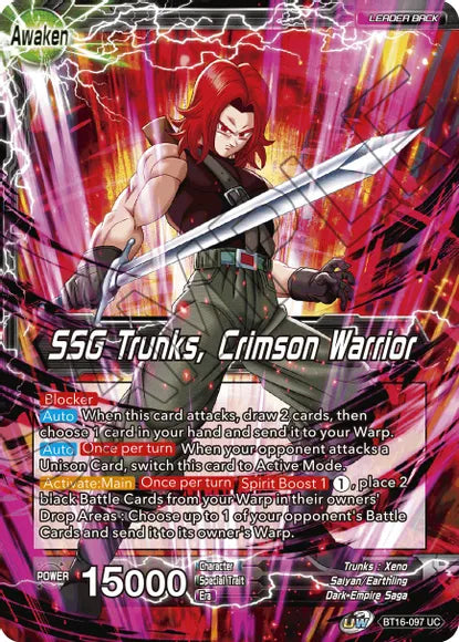 Trunks // SSG Trunks, Crimson Warrior [BT16-097]
