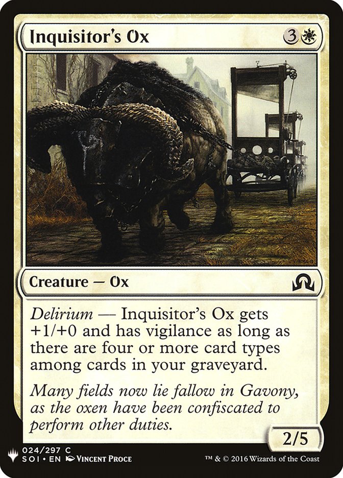 Inquisitor's Ox [Mystery Booster] (MB1 139)