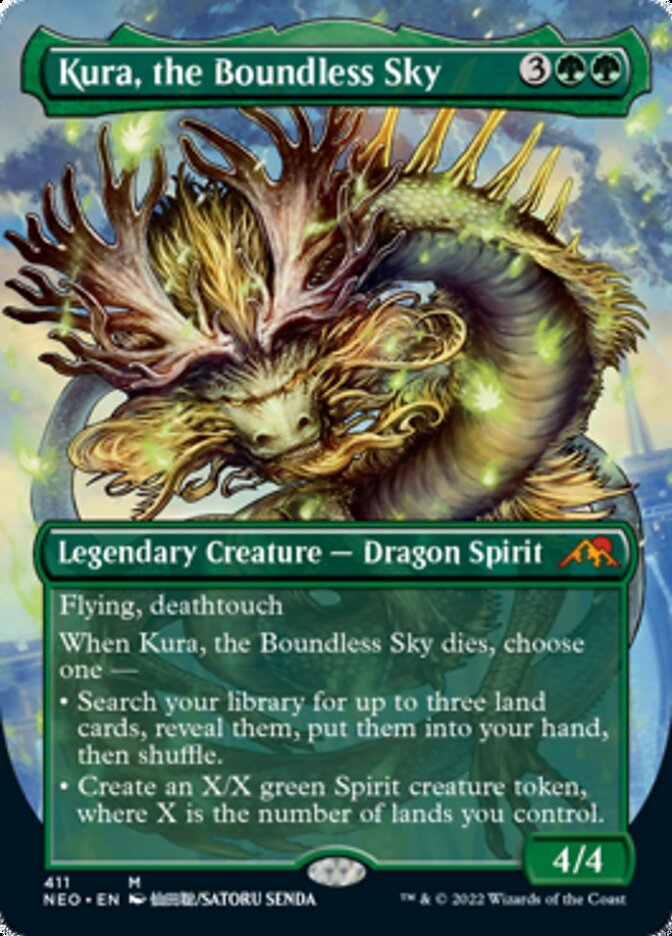 Kura, the Boundless Sky (Borderless) [Kamigawa: Neon Dynasty] (NEO 411)