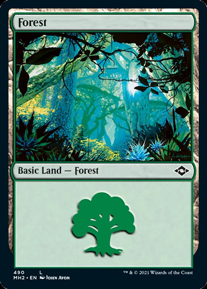 Forest (490) (Etched Foil) [Modern Horizons 2] (MH2 490)