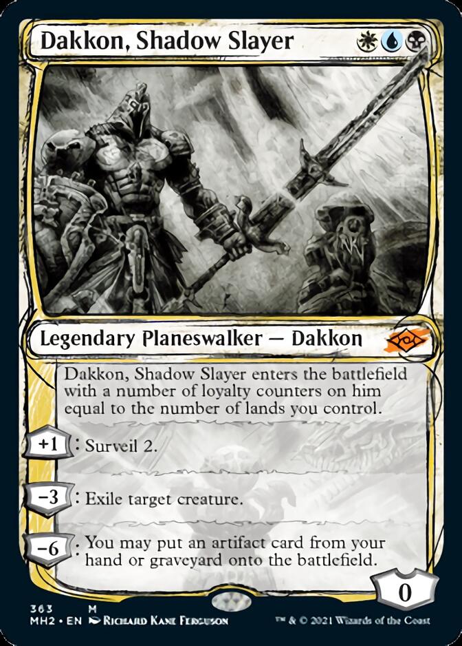 Dakkon, Shadow Slayer (Sketch) [Modern Horizons 2] (MH2 363)
