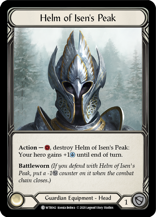 Helm of Isen's Peak [WTR042] Unlimited Rainbow Foil