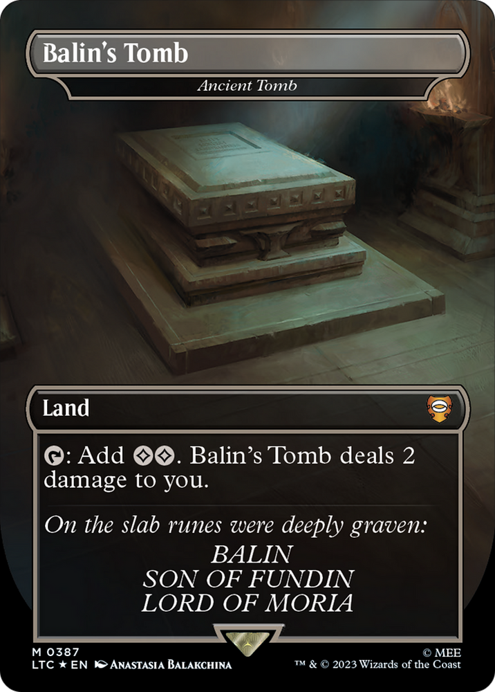 Ancient Tomb - Balin's Tomb (Surge Foil Realms and Relics) [The Lord of the Rings: Tales of Middle-Earth Commander]