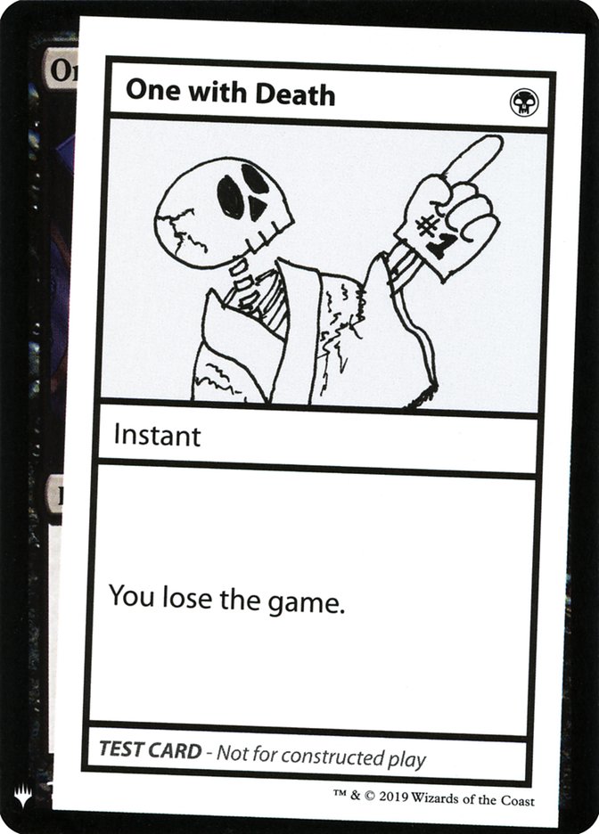 One With Death [Mystery Booster Playtest Cards] (CMB1 45)