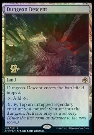 Dungeon Descent [Dungeons & Dragons: Adventures in the Forgotten Realms Prerelease Promos] (PAFR 255)