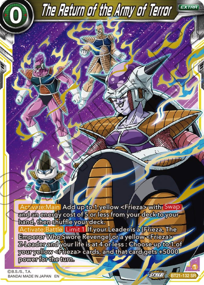 The Return of the Army of Terror (BT21-132) [ZENKAI Series: Set 04]