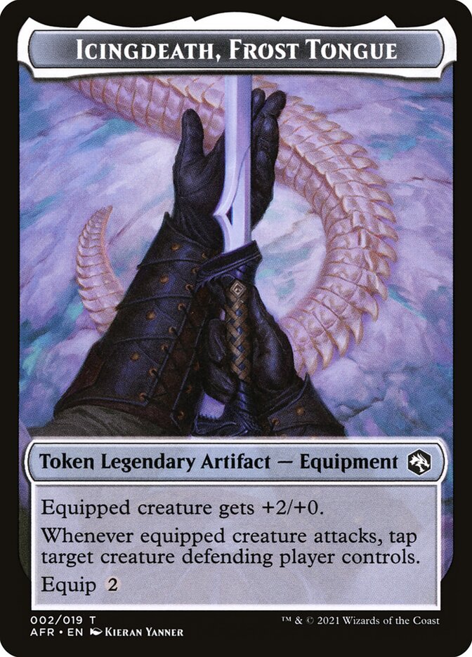 Spider // Icingdeath, Frost Tongue Double-sided Token [Dungeons & Dragons: Adventures in the Forgotten Realms Tokens] (TAFR 7)
