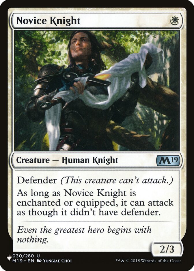 Novice Knight [The List] (LM19 30)