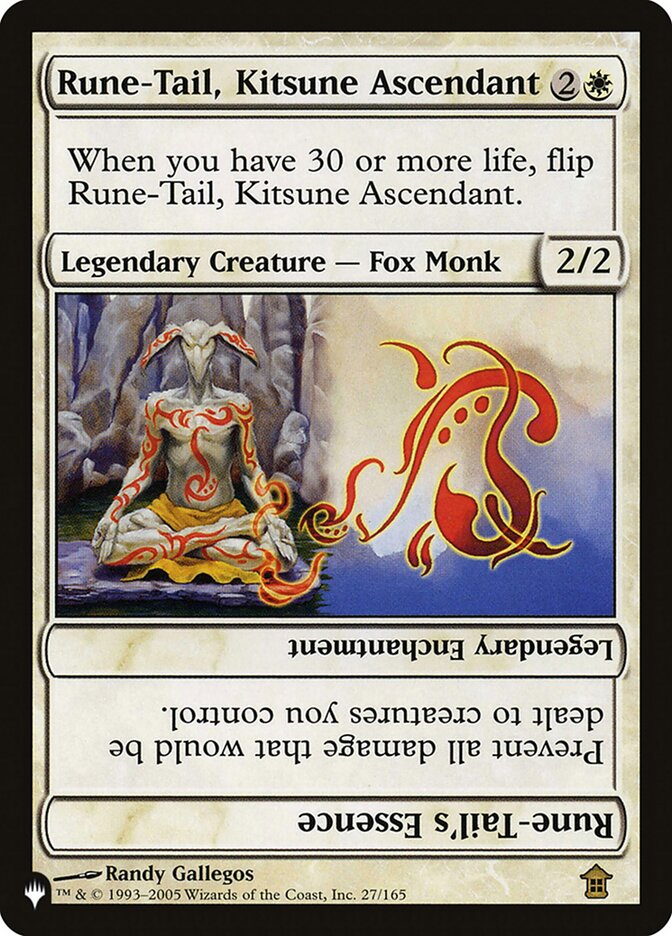 Rune-Tail, Kitsune Ascendant // Rune-Tail's Essence [The List] (LSOK 27)