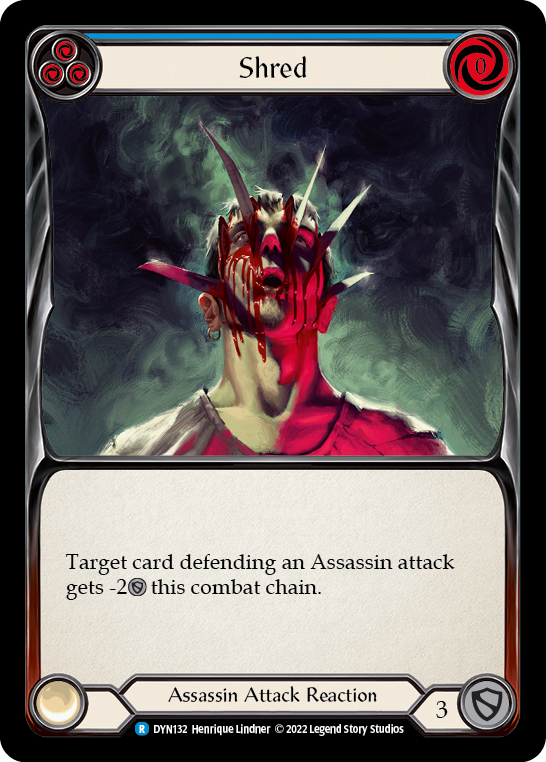 Shred [DYN132] (Dynasty)  Rainbow Foil