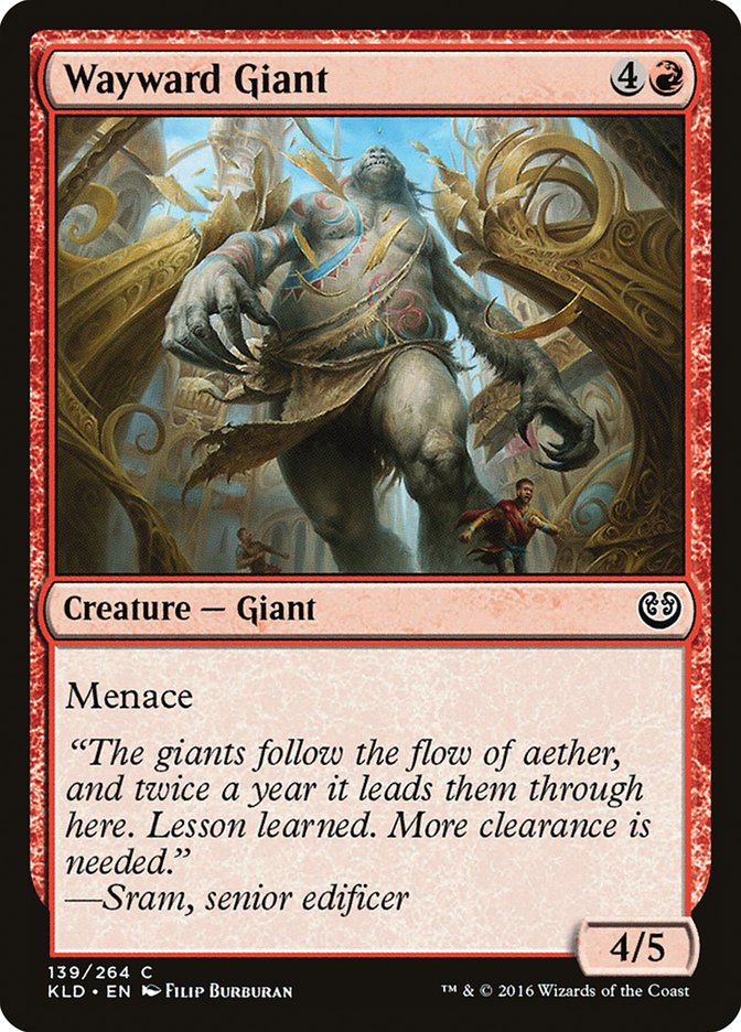 Wayward Giant [Kaladesh] (KLD 139)