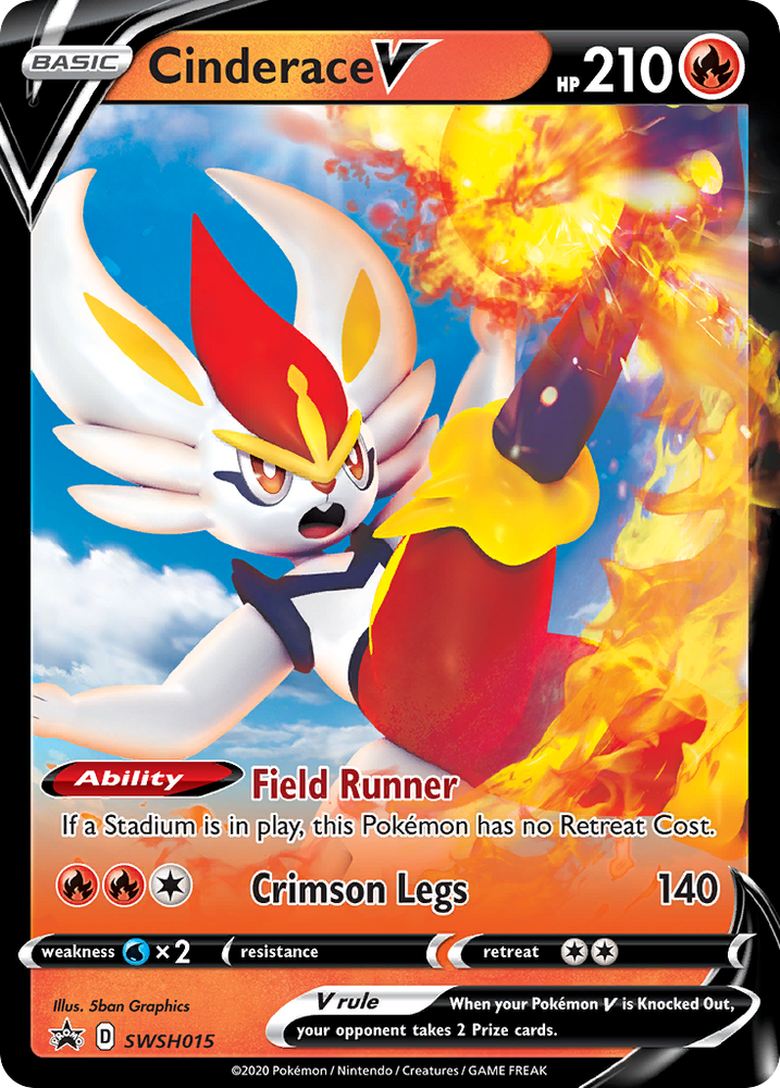 Cinderace V (SWSH015) [Jumbo Cards]