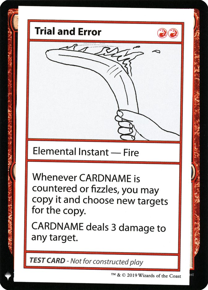 Trial and Error [Mystery Booster Playtest Cards] (CMB1 68)