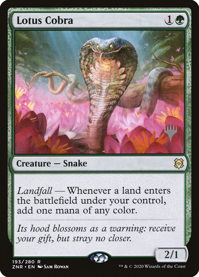 Lotus Cobra (Promo Pack) [Zendikar Rising Promos] (PZNR 193P)