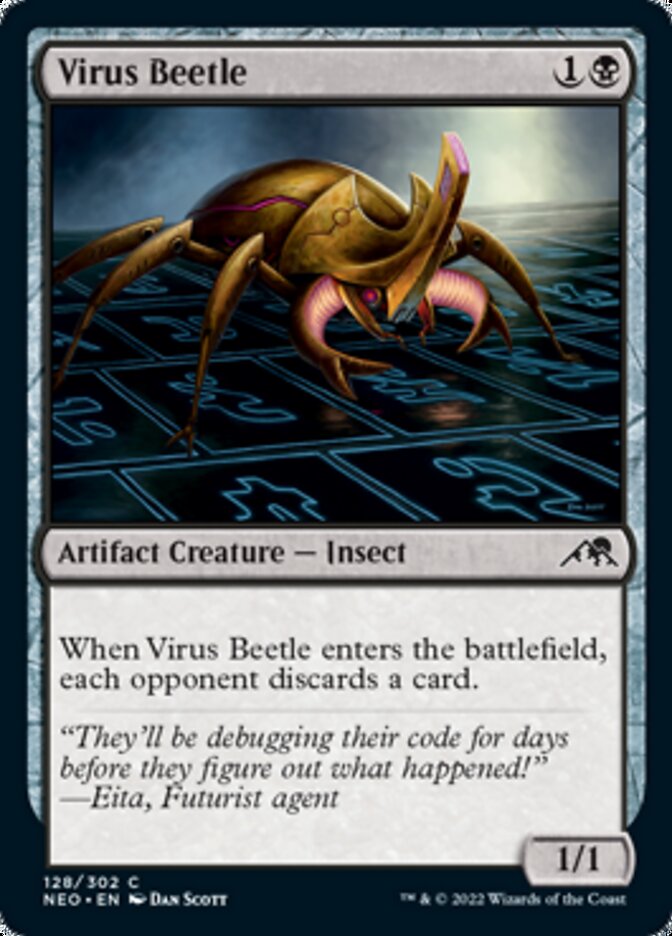 Virus Beetle [Kamigawa: Neon Dynasty] (NEO 128)