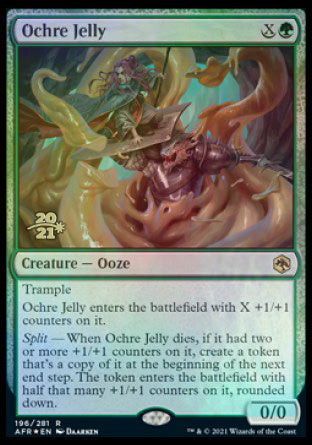 Ochre Jelly [Dungeons & Dragons: Adventures in the Forgotten Realms Prerelease Promos] (PAFR 196)