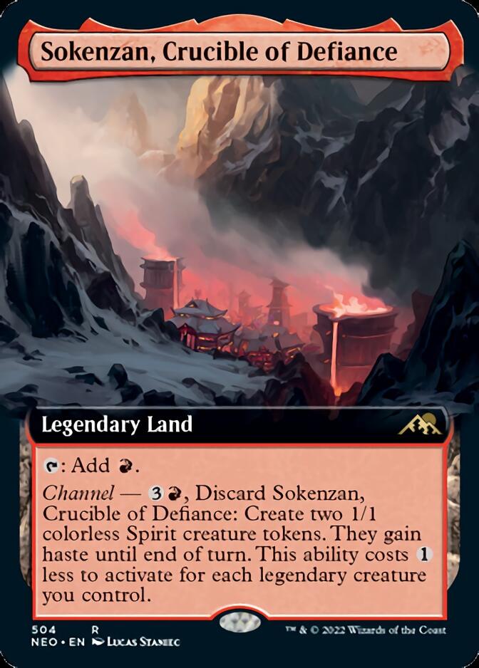 Sokenzan, Crucible of Defiance (Extended) [Kamigawa: Neon Dynasty] (NEO 504)
