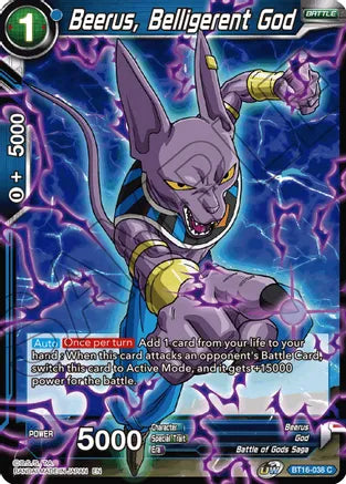 Beerus, Belligerent God [BT16-038]