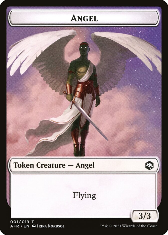 Angel // Dog Illusion Double-sided Token [Dungeons & Dragons: Adventures in the Forgotten Realms Tokens] (TAFR 1)