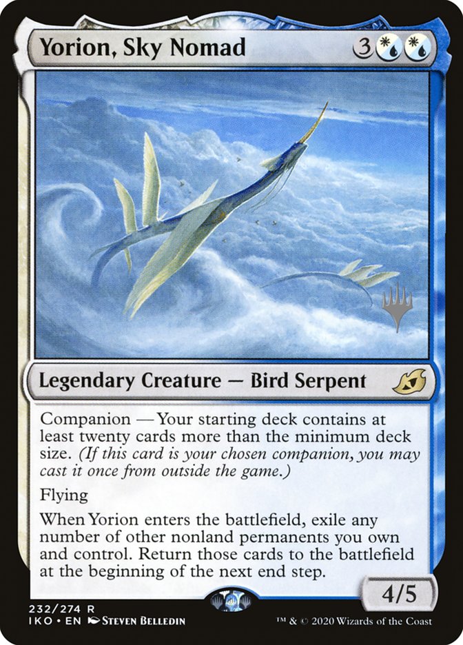 Yorion, Sky Nomad (Promo Pack) [Ikoria: Lair of Behemoths Promos] (PIKO 232P)
