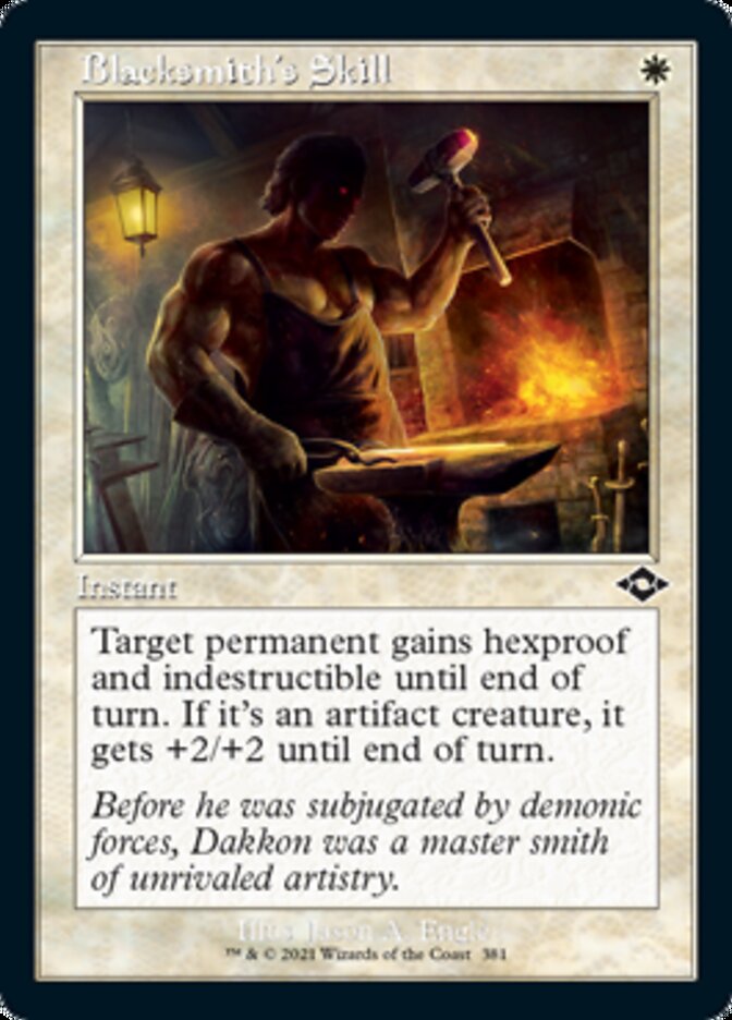 Blacksmith's Skill (Retro Etched Foil) [Modern Horizons 2] (MH2 381)