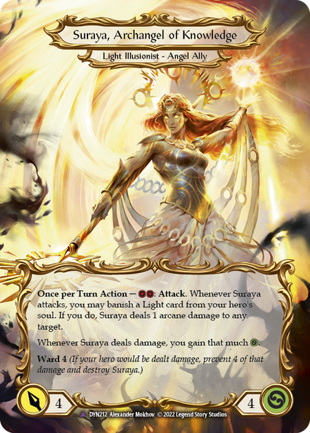Invoke Suraya // Suraya, Archangel of Knowledge [DYN212] (Dynasty)  Cold Foil