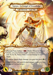 Invoke Suraya // Suraya, Archangel of Knowledge [DYN212] (Dynasty)  Cold Foil