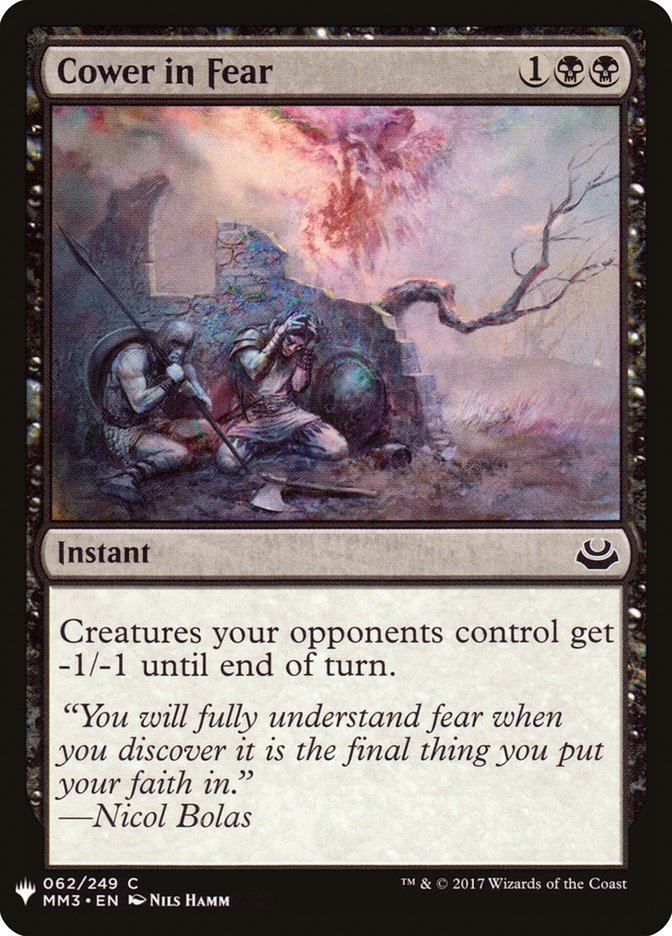 Cower in Fear [Mystery Booster] (MB1 604)
