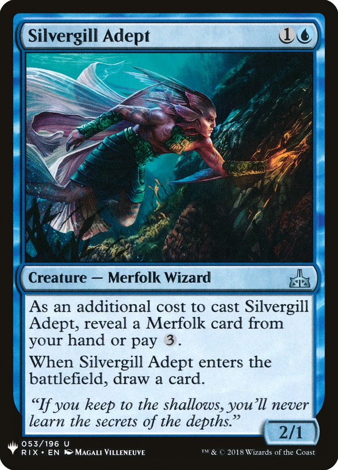 Silvergill Adept [Mystery Booster] (MB1 490)