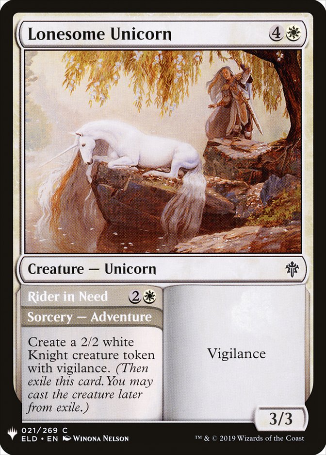 Lonesome Unicorn // Rider in Need [Mystery Booster] (MB1 164)