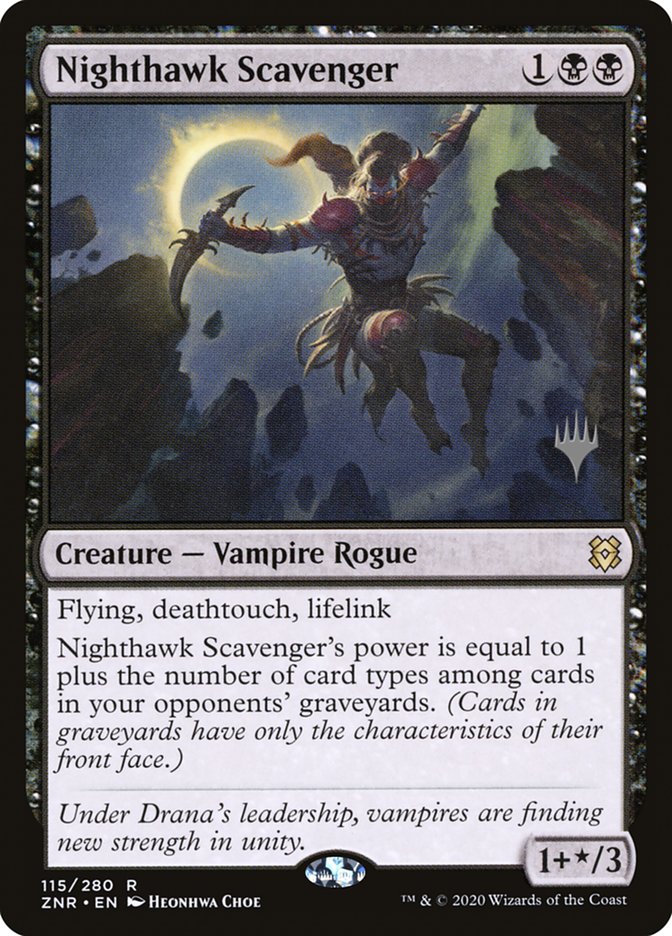 Nighthawk Scavenger (Promo Pack) [Zendikar Rising Promos] (PZNR 115P)