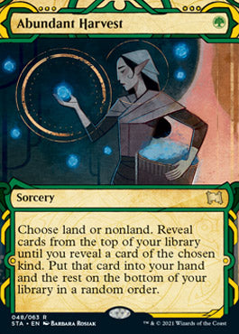 Abundant Harvest (Etched Foil) [Strixhaven Mystical Archive] (STA 48)