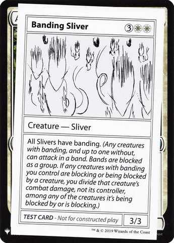 Banding Sliver [Mystery Booster Playtest Cards] (CMB1 2)