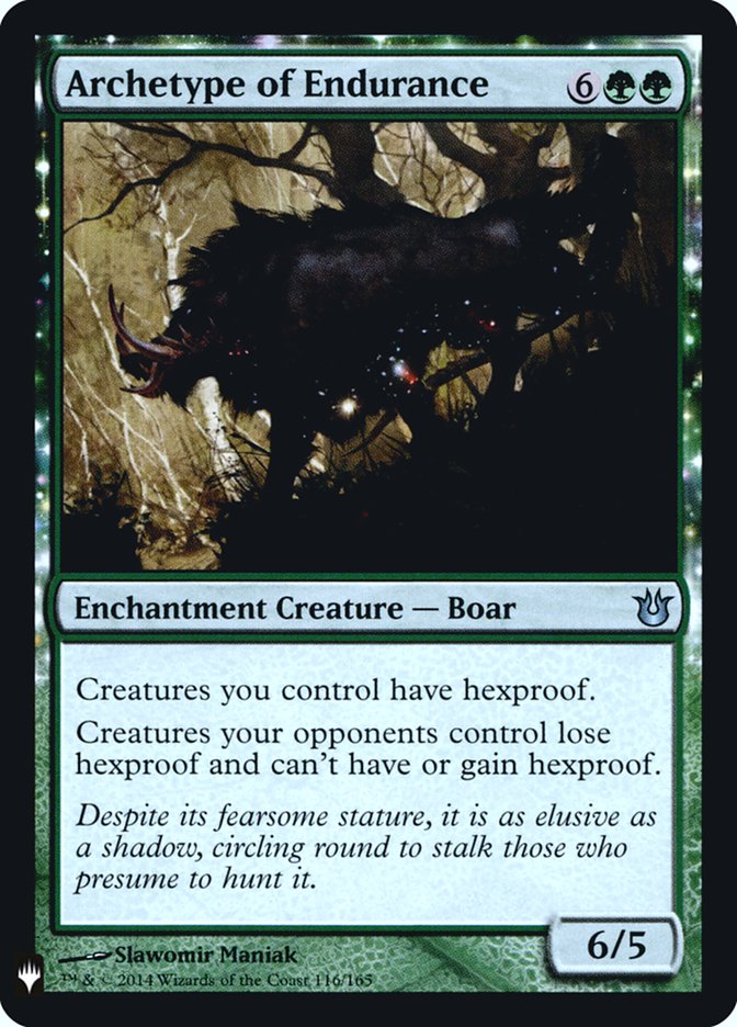 Archetype of Endurance [Mystery Booster] (FMB1 62)