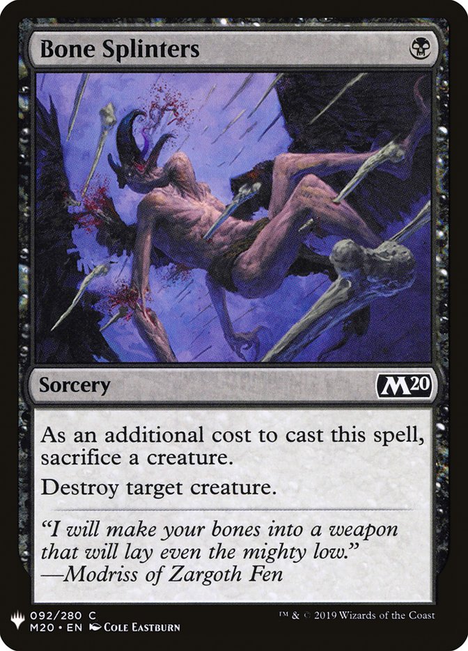Bone Splinters [Mystery Booster] (MB1 583)