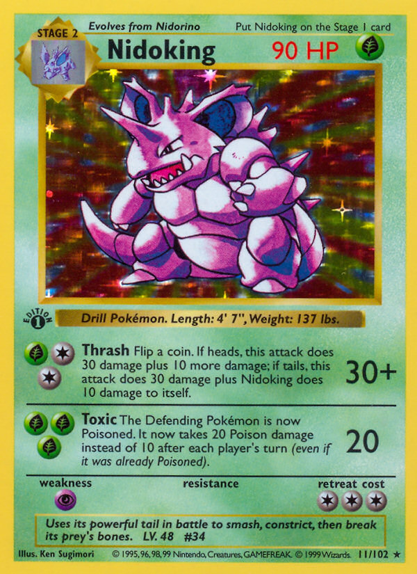 Nidoking (11/102) [Base Set 1st Edition]