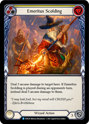 Emeritus Scolding (Yellow) [EVR126] 1st Edition Rainbow Foil
