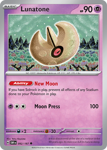 Lunatone (047/108) [Scarlet & Violet: Obsidian Flames]