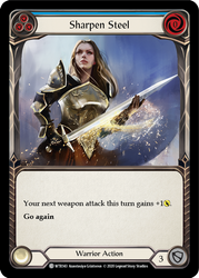 Sharpen Steel (Blue) [WTR143] Unlimited Rainbow Foil