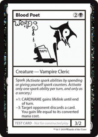 Blood Poet (2021 Edition) [Mystery Booster Playtest Cards] (CMB1 34)