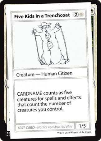 Five Kids in a Trenchcoat (2021 Edition) [Mystery Booster Playtest Cards] (CMB1 5)