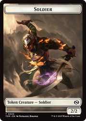 Solider (0004) // Solidier (0005) Double-Sided Token [Tarkir: Dragonstorm Tokens]
