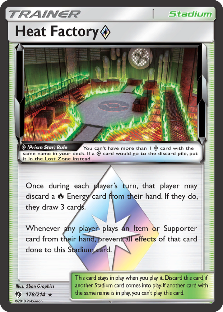 Heat Factory (Prism Star) (178/214) [Sun & Moon: Lost Thunder]