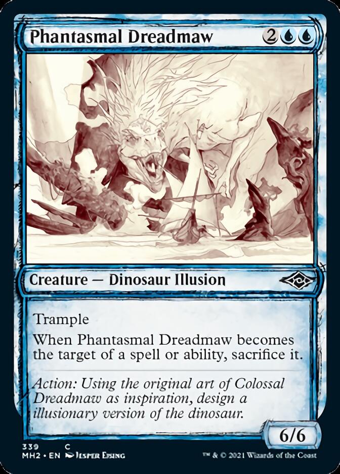 Phantasmal Dreadmaw (Sketch) [Modern Horizons 2] (MH2 339)