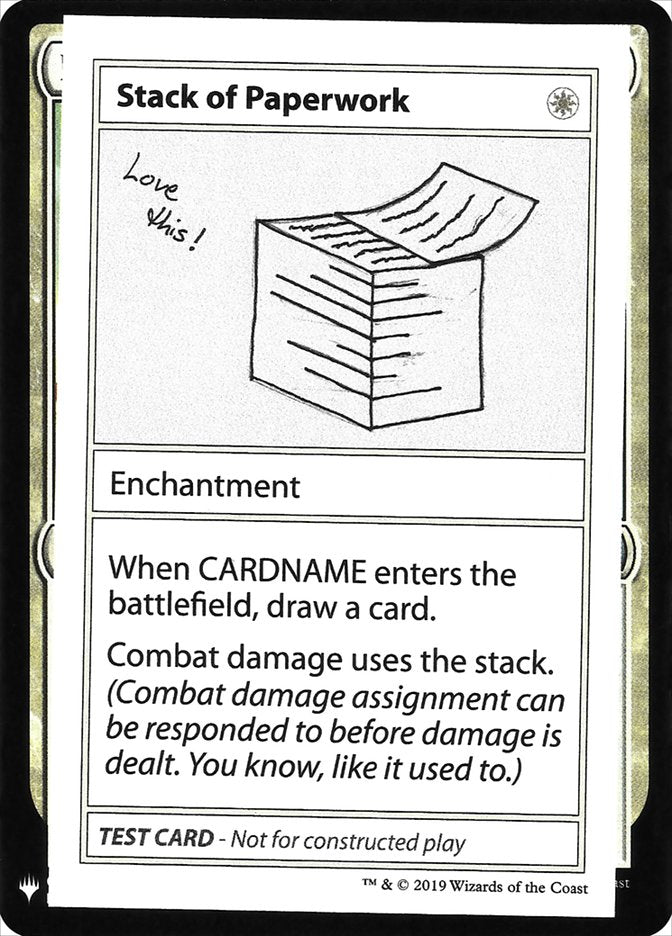 Stack of Paperwork [Mystery Booster Playtest Cards] (CMB1 13)