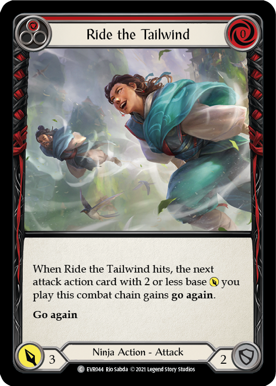 Ride the Tailwind (Red) [EVR044] 1st Edition Rainbow Foil