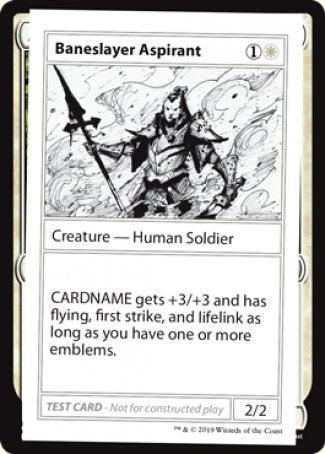 Baneslayer Aspirant (2021 Edition) [Mystery Booster Playtest Cards] (CMB1 3)