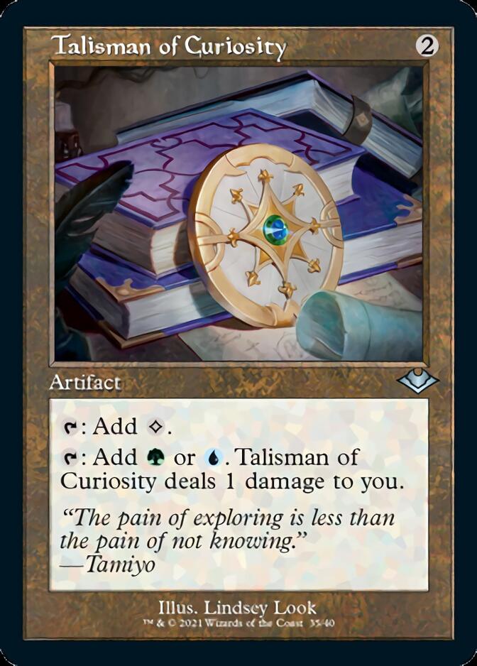Talisman of Curiosity (Retro Etched Foil) [Modern Horizons 2] (H1R 35)