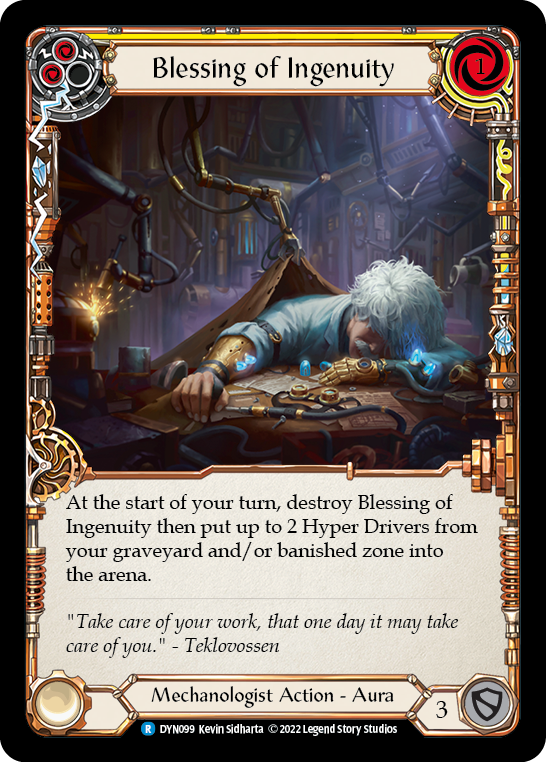 Blessing of Ingenuity [DYN099] (Dynasty)  Rainbow Foil