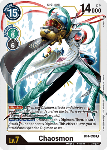 Chaosmon [BT4-090] [Great Legend]